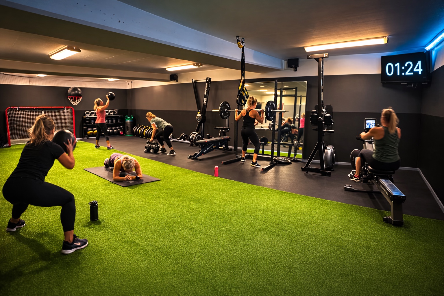 VuoresTreenit-sali treenaajien kanssa